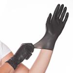 Latex gloves DIABLO powder-free black 