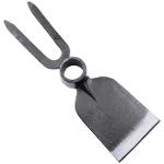 Forged square hoe with fork