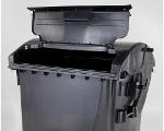 Plastic container 1100itres black and black VV