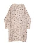 Women's Bathrobes Robe With Zipper And Resin Print
