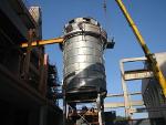 Silo on frame with steelyards ( Cimpor Portugal )