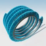 Open Coiled Strip Brushes