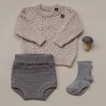 Bloomers knitted textured Gray