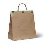 kraft wine  paper bags with protective sticker