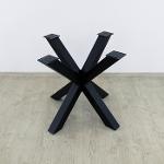 Bolted steel table base in symmetrical Spider shape