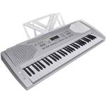Electric keyboard with 61 keys and sheet music holder
