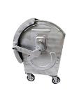 1100 Liter Galvanized Garbage Container with Dome Lid