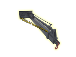 Hydraulic crane arm extra long with swivel function for Ferrum DM yard loader