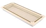 Ventilation fireplace grille EXCLUSIVE 16x45cm ivory / brass-patina