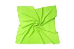 Microfiber satin bandana, 100% twill silk, 55x55cm - green