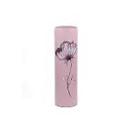 Gentle flower | Art decorated glass vase | Glass vase for flowers |Cylinder Vase