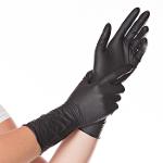 Nitrile gloves SAFE LONG powder free 30 cm black 