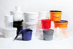  1.1 L food grade plastic bucket (container)