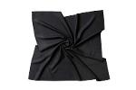 100% twill silk satin bandana scarf for women, black