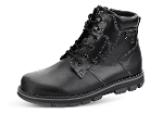 Male boots with zipper in black