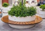 Round planter bench Model 92