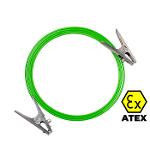 Straight grounding Cable with Clamps | ATEX earthing cable