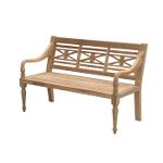 wooden garden bench teak 130x50x45-89 cm