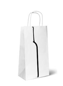 White kraft paper bag for wine 