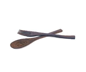 CoCo coconut cutlery - spoon and fork set