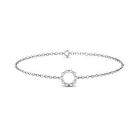 Circular Pave Bracelet Adorned with Gemstones