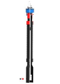 Telescopic spindle extension T3 with position indicator