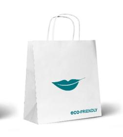 kraft paper bags eco-friendly white