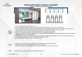 Royal Glass Vispo Sliding Series Technical Glazing System