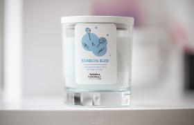Blue Elf Candy Candle