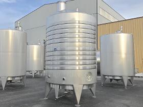 316l stainless steel storage tank - thermoregulated - cylindrical - off-centre