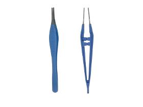 Forceps with metal tips - 105 mm