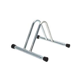 One Space Grounded-based Bike Matchable Rack In Galvanized Steel – With Caps