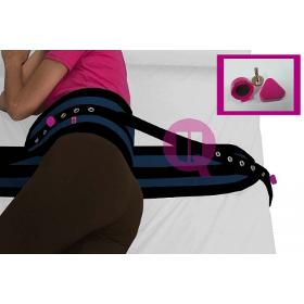 Padded bed restraint belt magnet 135