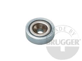 Flat pot magnets NdFeB, with bore and counter bore