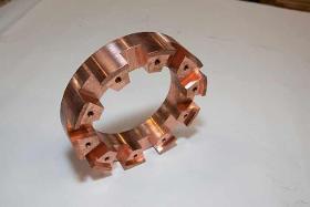 Motor end rings in copper alloys