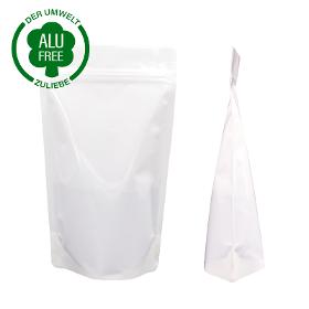 Stand-up pouch white gloss high barrier