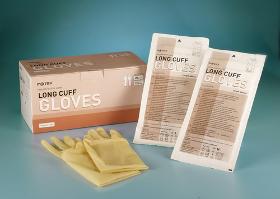 Powder free latex obstetric gloves long cuff