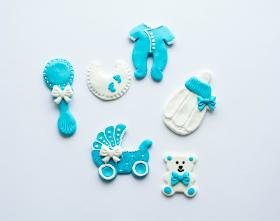 Set Of Confectionery Jewelry Children's Set Premium Blue 