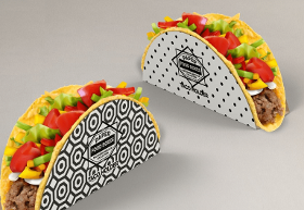 paper taco holder packaging