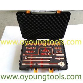 Non Sparking Tool Socket Set 1/2"Dr 32 Pcs
