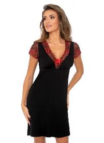 Elegant black nightdress - Mirella