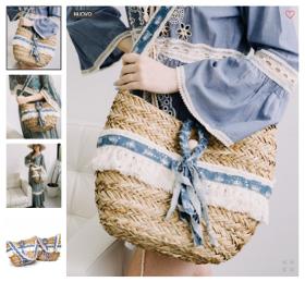 DOUBLE STRAW BAG 