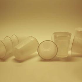 White Cpla bioplastic cups 200 ml 100 pcs