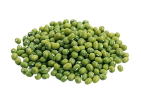 Green mung beans polished