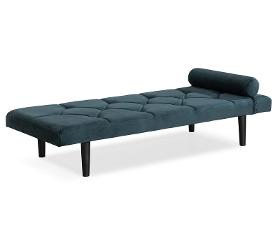 Daybed Melvin in bluegreen with black legs, 185x75x40 cm