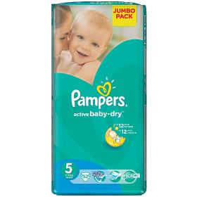 Pampers Active Baby Baby Diapers 6 Extra Large 56 pcs