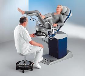 Examination and treatment chair for urology