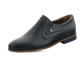 Formal men's shoes with decorative perforation