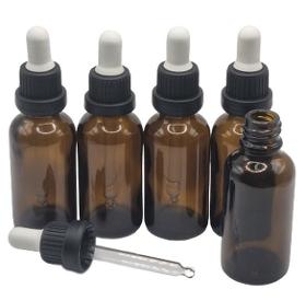 Glass Bottle Amber 30 ml with Assembled Dropper Morning