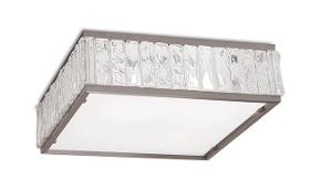 Art deco square glass ceiling light